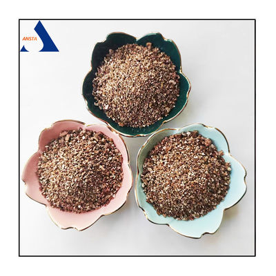 1-3mm/2-4mm 20-40 Mesh 40-60 Mesh 중국 출신의 황금 껍질 벗겨진 버미큐리트