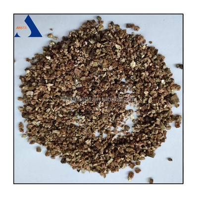 아스베스트 없는 3-6mm 껍질 벗겨진 버미큐리트 4-8mm 금색 확장 버미큐리트 경쟁력