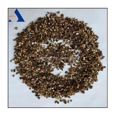 아스베스트 없는 3-6mm 껍질 벗겨진 버미큐리트 4-8mm 금색 확장 버미큐리트 경쟁력
